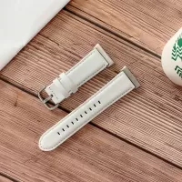 PU Leather Smart Watch Band for OPPO Watch 41mm - White