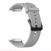Vertical Stripes Grain Silicone Smart Watch Band Replacement [Small Size] for Samsung Galaxy Gear Fit2 pro - Grey