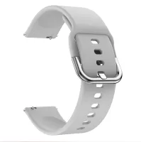 22mm Silicone Smart Watch Strap Pin Buckle Adjustable Watchband Replacement for Huawei Watch GT2e/GT/GT2 46MM - Grey