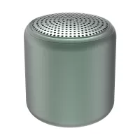 Mini Portable TWS Bluetooth Wireless Stereo Sound Macaroon Round Speaker - Dark Green