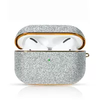 Star Sand Series Metal Electroplate Process PC Cover for Apple AirPods Pro - Silver