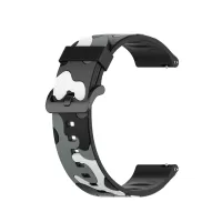22mm Camouflage Epoxy Smart Watch Strap Replacement for Samsung Galaxy Watch 3 45mm/Watch 46mm - Grey