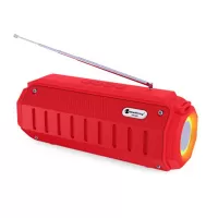 Outdoor Speaker Portable Colorful Lights TWS Multi-function Bluetooth Speaker - Red