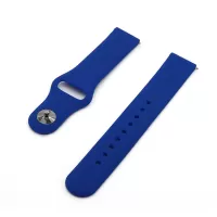 Universal Silicone Watch Strap for Samsung Galaxy Watch Active / Galaxy Watch 42mm / Samsung Gear S2 / Gear Sport / Garmin Vivoactive 3 / Garmin Vivoactive 3 Music - Blue