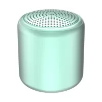 Mini Portable TWS Bluetooth Wireless Stereo Sound Macaroon Round Speaker - Light Green
