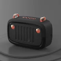 BS32D Wireless Bluetooth Speaker Cartoon Design Bass Outdoor Portable Mini Speaker - Black