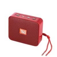 TG166 Portable TWS Bluetooth Speaker 3D Stereo Surround Wireless Music Subwoofer - Red