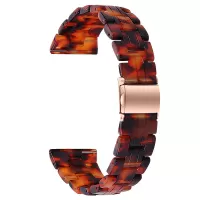Colorful Resin Watch Band Light Weight Replacement for Samsung Galaxy Watch3 41mm - Tortoiseshell