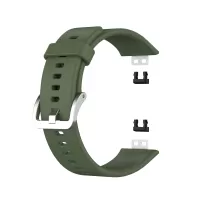 Soft Silicone Watch Strap for Huawei Watch Fit - Dark Green