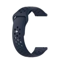 20mm Solid Color TPU Smart Watch Replacement Strap for Samsung Galaxy Watch 42mm - Dark Blue