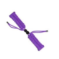 New Style Multi-Color Braided Rope Adjustable Watchband Replacement for Samsung Galaxy Watch3 41mm - Purple