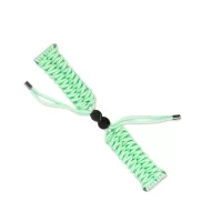 New Style Multi-Color Braided Rope Adjustable Watchband Replacement for Samsung Galaxy Watch3 41mm - Green