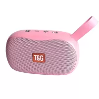 T&G TG173 TWS Wireless Bluetooth Pocket Speaker Support FM Radio for Phone/Tablet/PC - Pink