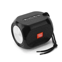 TG196 Portable Outdoor Bluetooth Speaker Wireless Bass Waterproof Speaker Support AUX TF USB Subwoofer Stereo Loudspeaker - Black