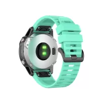 Rubber Smart Watch Replacement Band [22mm Width] for Garmin Fenix 6/5 - Lake Blue