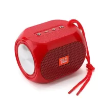 TG196 Portable Outdoor Bluetooth Speaker Wireless Bass Waterproof Speaker Support AUX TF USB Subwoofer Stereo Loudspeaker - Red