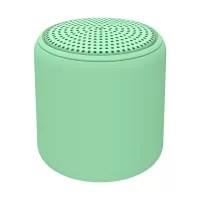 Mini Portable TWS Bluetooth Wireless Stereo Sound Macaroon Round Speaker - Matcha Green