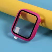 PC Frame Shell with Screen Protective Film for Apple Watch Series 3/2/1 42mm - Rose
