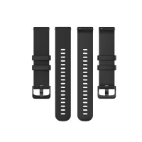 22mm Grid Texture Silicone Replacement Watch Strap 22mm for Garmin vivoactive 4 - Black