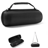 Portable Storage Case Bag Dirtproof Carrying Box Bag for JBL Charge5/JBL pulse4/JBL pulse3/JBL charge4 Bluetooth Speaker - Black