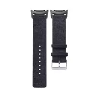 Breathable Canvas Watch Band Replacement for Samsung Gear Fit2 Pro (R365) / Fit2 (R360) / Fit (R350) - Black