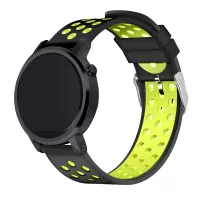 Two-tone Silicone Watch Strap for Xiaomi Huami Amazfit Stratos 2 / 2s - Black / Yellow