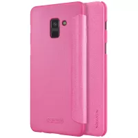 NILLKIN Sparkle Series Folio Leather Flip Cover Accessory for Samsung Galaxy A8 (2018) - Rose