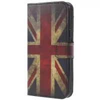 Pattern Printing PU Leather Magnetic Wallet Stand Protective Phone Cover for Samsung Galaxy S9 - Flag of British
