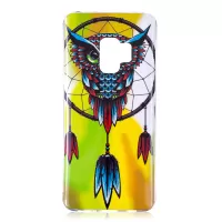 For Samsung Galaxy S9 Luminous Patterned IMD TPU Protective Case - Owl Wind Chime