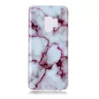 For Samsung Galaxy S9 G960 Marble Pattern IMD TPU Mobile Phone Cover - Purple