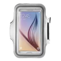 Gym Running Jogging Sports Armband Cover for Samsung Galaxy S7 G930 /S6 /S6 Edge - White
