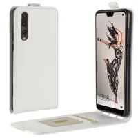 Huawei P20 Pro Vertical Flip Case with Card Slot - White