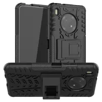 Anti-Slip Huawei Y9a Hybrid Case with Stand - Black