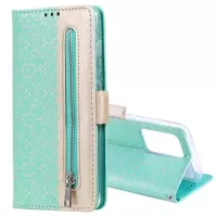 Lace Pattern Huawei P40 Pro Wallet Case - Green