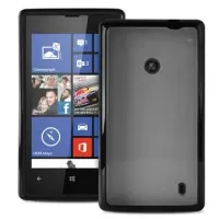 Nokia Lumia 520, Lumia 525 Puro Clear Silicone Case - Black