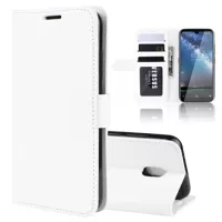 Nokia 2.2 Wallet Case with Magnetic Closure - White