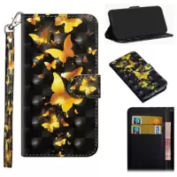 Wonder Series Google Pixel 4a Wallet Case - Gold Butterfly