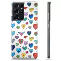 Samsung Galaxy S21 Ultra 5G TPU Case - Hearts