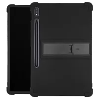 Slide-Out Series Samsung Galaxy Tab S7+/S8+ Silicone Case - Black