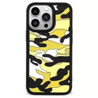 Rugged Camouflage Pattern iPhone 13 Pro Hybrid Case - Yellow