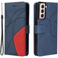 Bi-Color Series Samsung Galaxy S21 5G Wallet Case - Blue