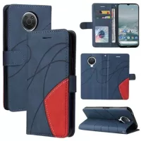 Bi-Color Series Nokia G10/G20 Wallet Case - Blue