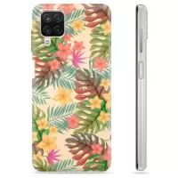 Samsung Galaxy A12 TPU Case - Pink Flowers