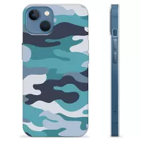 iPhone 13 TPU Case - Blue Camouflage