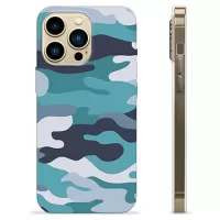 iPhone 13 Pro Max TPU Case - Blue Camouflage