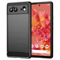 Google Pixel 6 Brushed TPU Case - Carbon Fiber - Black