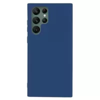 Anti-Fingerprint Matte Samsung Galaxy S22 Ultra 5G TPU Case - Dark Blue