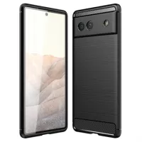 Google Pixel 6a Brushed TPU Case - Carbon Fiber - Black