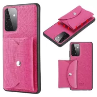 Vili T Series Samsung Galaxy A72 5G Case with Magnetic Wallet - Hot Pink