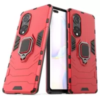 Huawei Nova 9 Pro/Honor 50 Pro Hybrid Case with Ring Holder - Red